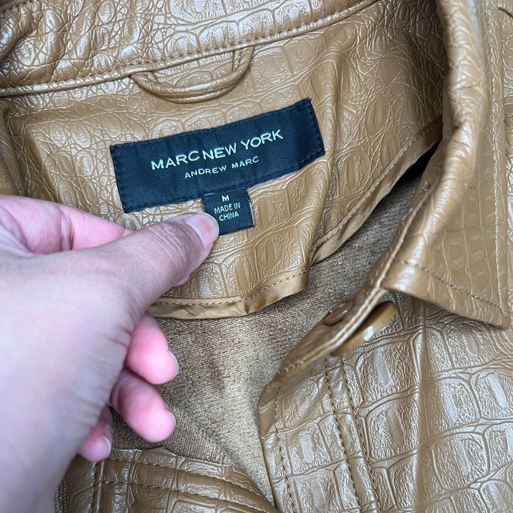 NWT! Marc New York by Andrew Marc Faux Crocodile Jacket - Picture 7 of 10